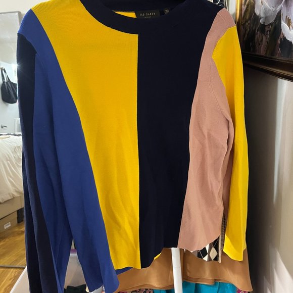 TED Baker Color-Block Sweater - Picture 3 of 5